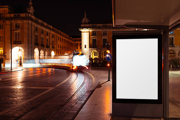 istock Night billboard mockup in Lisbon 2238828274