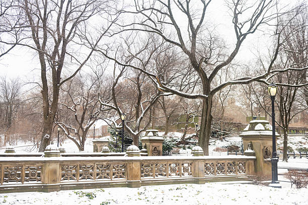 istock Bethesda Terrace Architecture with Snow in Central Park NYC 2238830895