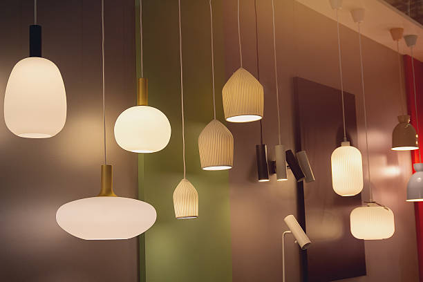 istock Various modern chandeliers from the exhibition hall 2238836539