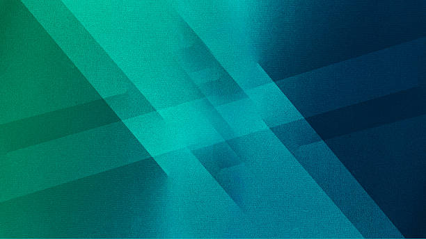 Dark blue turquoise teal cyan aqua mint green abstract background. Geometric pattern. Color gradient. Line stripe triangle mosaic. Bright neon light glow. Grain noise mesh. Design.
