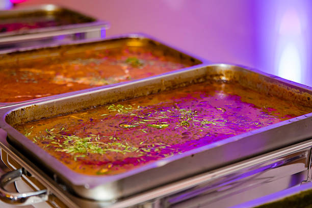 Authentic Indian food and snacks close up