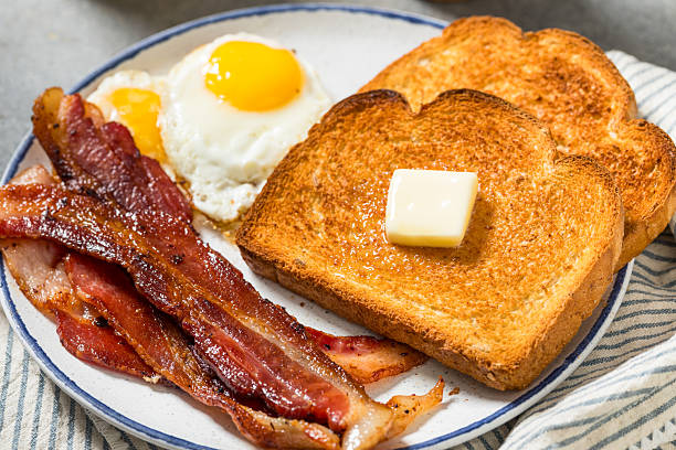 istock Healthy American Bacon Egg and Toast Breakfast 2238876179