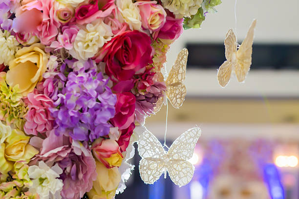 Indian traditional wedding ceremony interiors and decorations