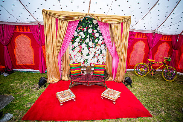 istock Indian traditional wedding ceremony interiors and decorations 2238876761