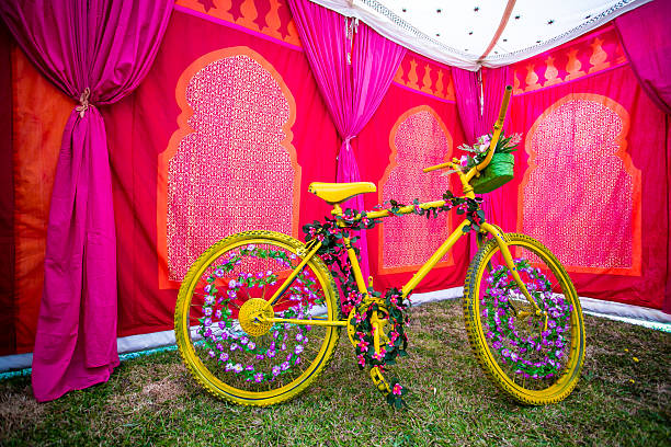 Indian traditional wedding ceremony interiors and decorations