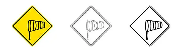 Crosswind Vector Example Crosswind road sign - Free Vector Download | VectorPortal