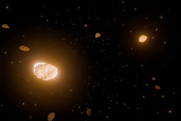 Lots of rocks floating in space