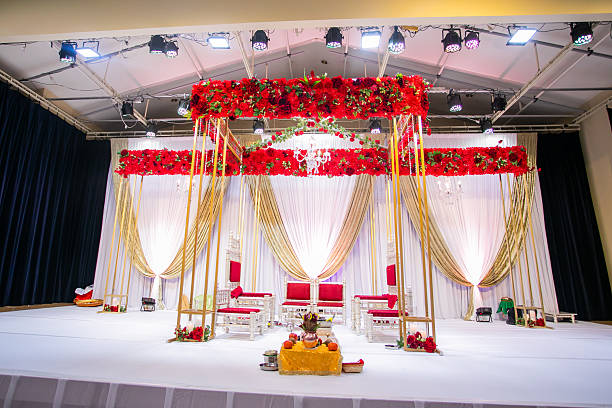 istock Indian traditional wedding ceremony interiors and decorations 2238880436