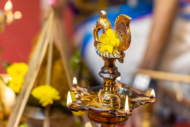 istock Indian traditional wedding ceremony ritual items close up 2238881343
