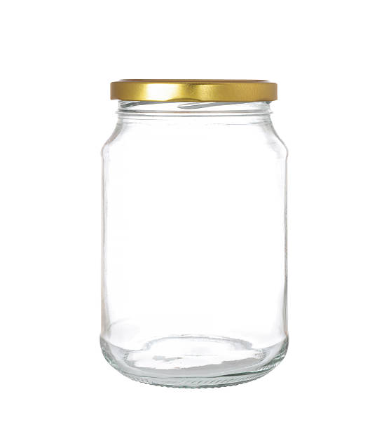 istock Empty Glass Jar with Metallic Lid Isolated on White Background. File with Clipping Path 2238883399