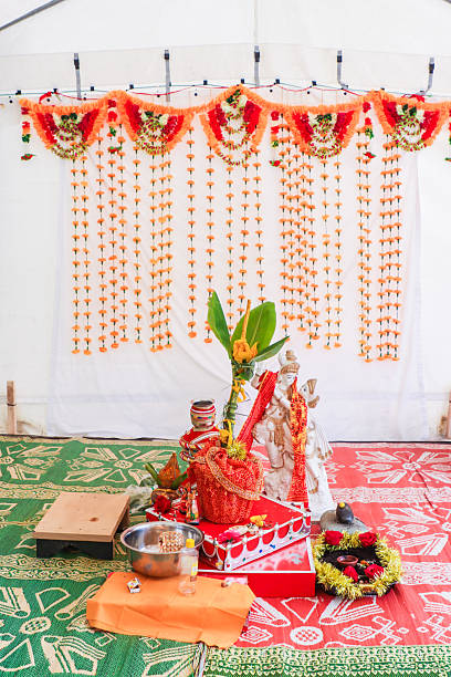 istock Indian traditional wedding ceremony ritual items close up 2238883983