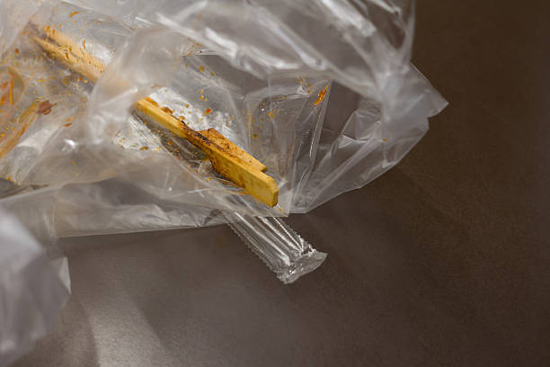 istock Leftover Takeout: Grill Pork Sticks and Plastic Waste 2238887890