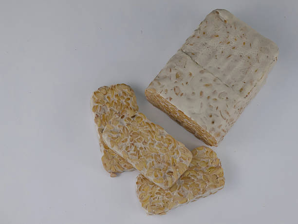 istock Sliced of Tempeh or tempe isolated on white background 2238889837