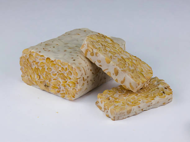 istock Sliced of Tempeh or tempe isolated on white background 2238889913
