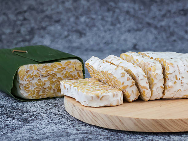 istock Sliced of Tempeh or tempe on isolated background 2238890741