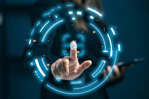istock A businesswoman uses fingerprint authentication on a digital interface, symbolizing biometric security, identity verification, and safe access in modern technology systems. 2238893831