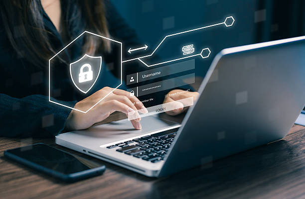 istock Hands typing on laptop with digital shield and login form, illustrating online security, user authentication, account protection, and safe access in modern technology systems. 2238893895