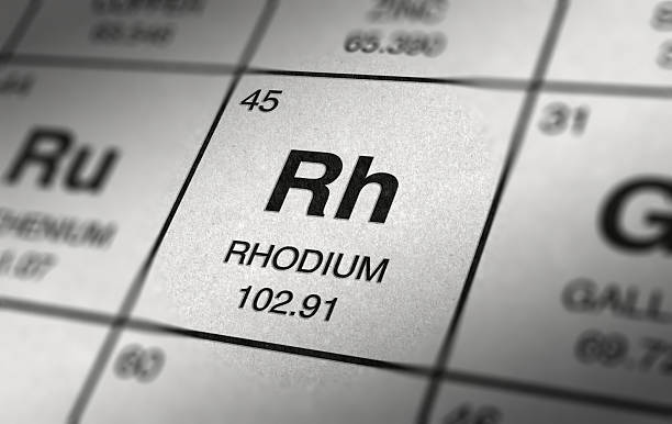 istock RHODIUM Element 45 of the periodic table 2238905003