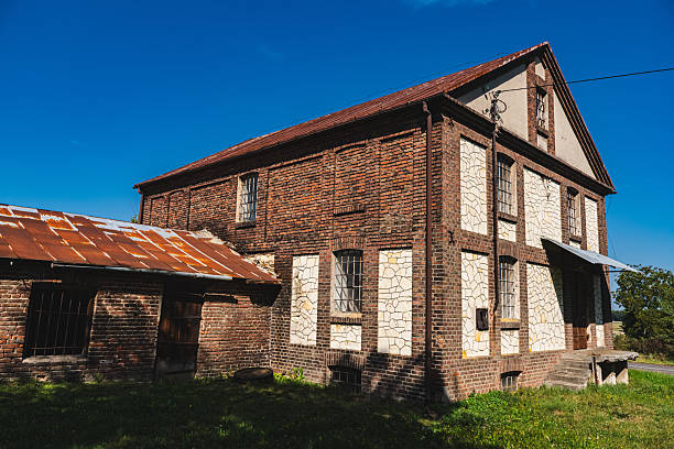 istock an old abandoned granary or mill built of stone and brick 2238906113