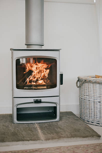 istock A stove with a fire burning in it 2238906350