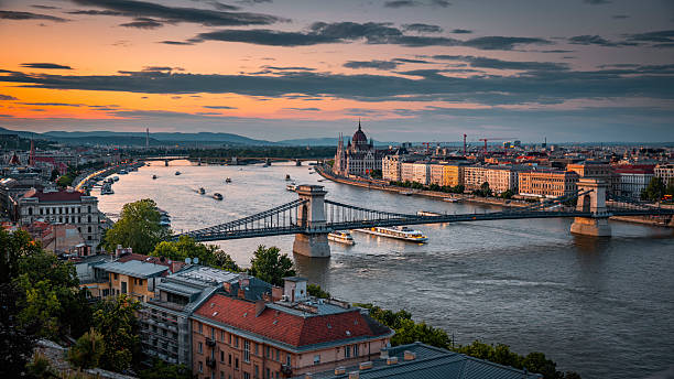 istock Skyline of Budapest at sunset, Hungary 2238909944
