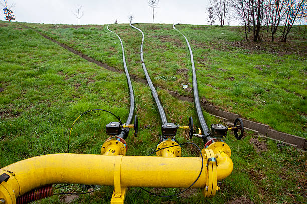istock Gas, gas pipelines. Production and distribution pipelines. 2238917221