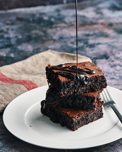 Yummy chocolate cake in a nice display