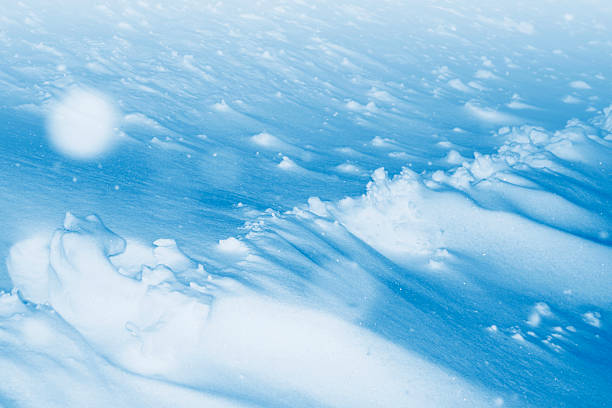 Snow texture after a heavy snowstorm. Christmas background. Winter pattern. View copy space