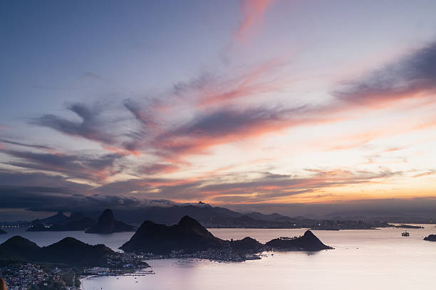 istock Sunset Over Guanabara Bay – Clouds and Landmarks Framed in Golden Light 2238944384