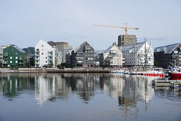 istock A small boat harbor in the city 2238951838