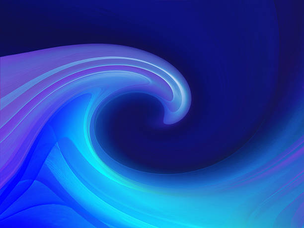 istock Beautiful wavy abstract background. Purple turquoise blue gradients. 2238955201
