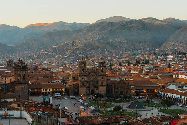 istock High angle view of Cusco town cityscape in Peru 2238956575