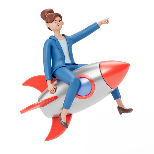 istock Career advancement, professional growth, fast track to success 2238959955