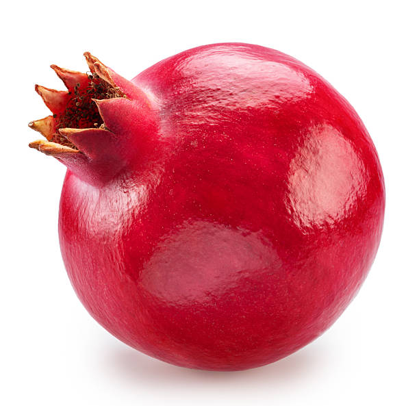 istock Pomegranate fruit isolated on a white background. Clipping path. Stacking focus, maximum detail. 2238961534