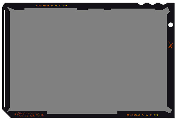 vintage 4x5 inch medium format camera sheet film,empty frame for pictures,flat lay. Comeback of analog film photography concept, free copy space