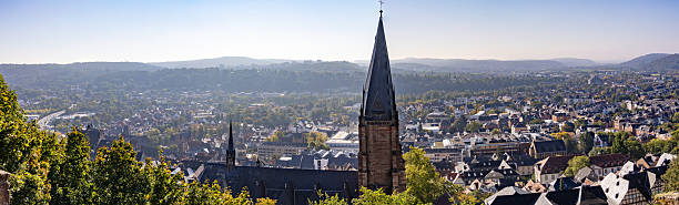 istock Landscape overview from above over Marburg 2238972904