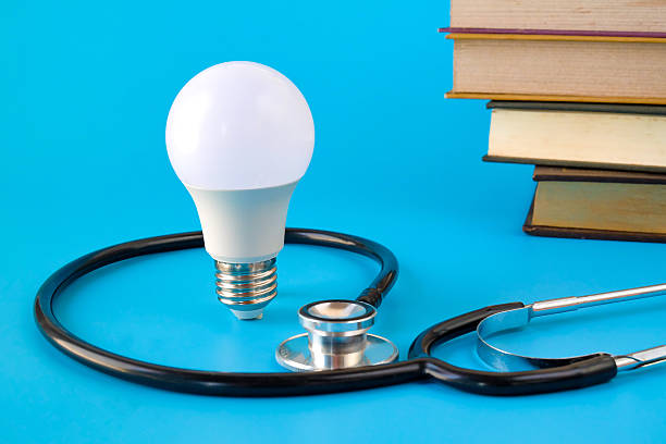 istock Light bulb and stethoscope ,concept health care. 2238983001