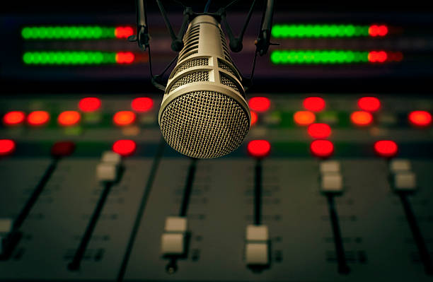 istock Professional microphone and sound mixer 2239000829