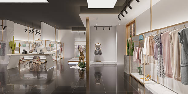 istock 360 degree view cloth shop, fastion store interior 2239005177