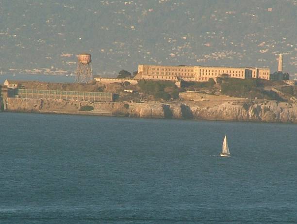 Island in the San Francisco Bay, Sail in the Ocean, Alcatraz at Dusk