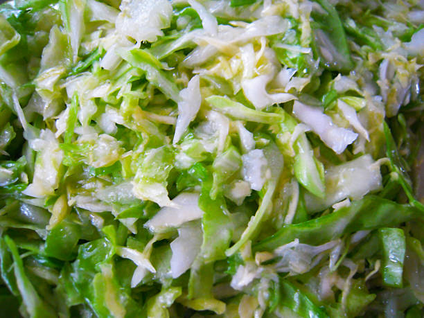 istock Cabbage salad topped with olive oil 2239018301
