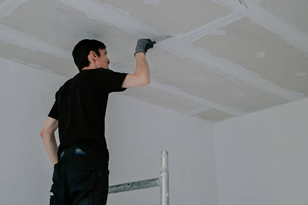 istock One young worker is cleaning the ceiling with a spatula. 2239028650