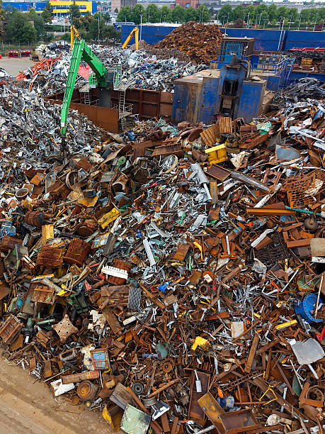 Parts of dismantled cars. Scrap metal parts for old cars. High quality photo