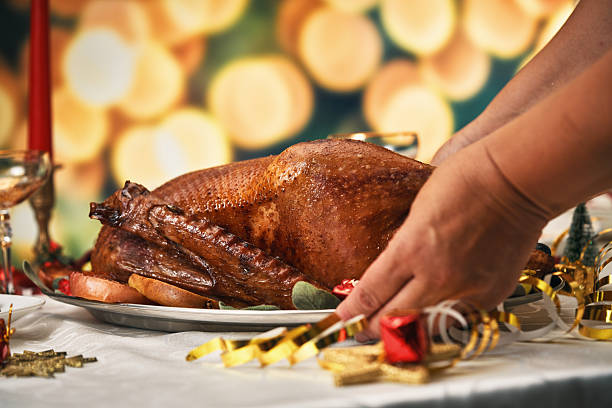 istock Roasted Holiday Goose with Vegetables for Christmas Dinner 2239042544