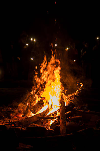 istock Bonfire at night, Lurigancho District - Lima 2239045117