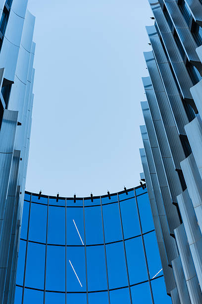 istock Modern Glass and Steel Building Facade Upward 2239059041