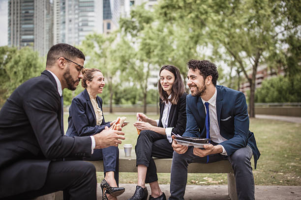 istock Business Team Meeting Outdoors 2239068620