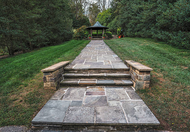 istock Walkway to a Gazeba in a park 2239069830