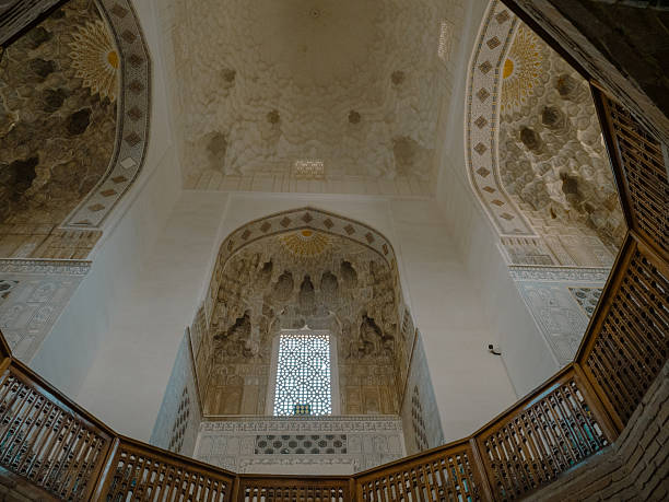 The dome of a mosque, the lower layer is shaped into a circle, highlighting the top