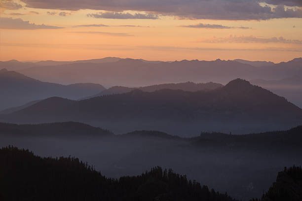 istock Foggy Mountain Layers at Sunrise 2239095764
